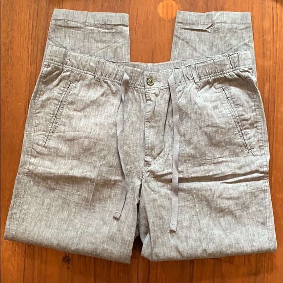 Tasso Elba Other - TASSO ELBA ISLAND Like-NEW Linen Cotton Grey Pants